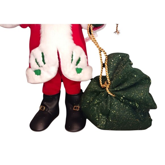 VTG Annalee Dolls Santa Claus 20" Winterberry Standing Christmas Figure w/ Sack - Picture 6 of 8